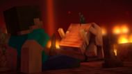 Hoglins aren't always hostile, but they can be deadly when angered (Image via Mojang)